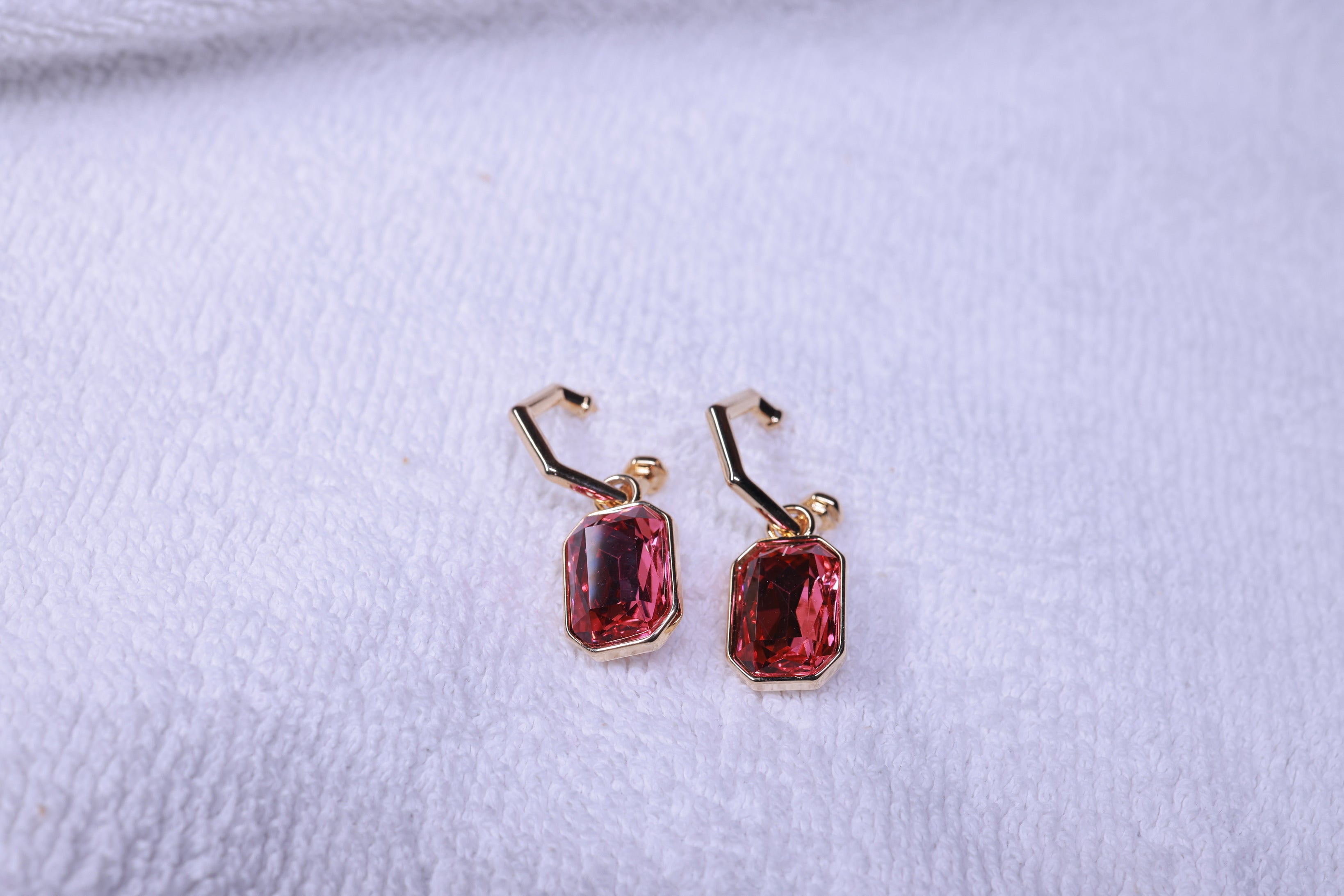 Gemma Pink Stone Earrings