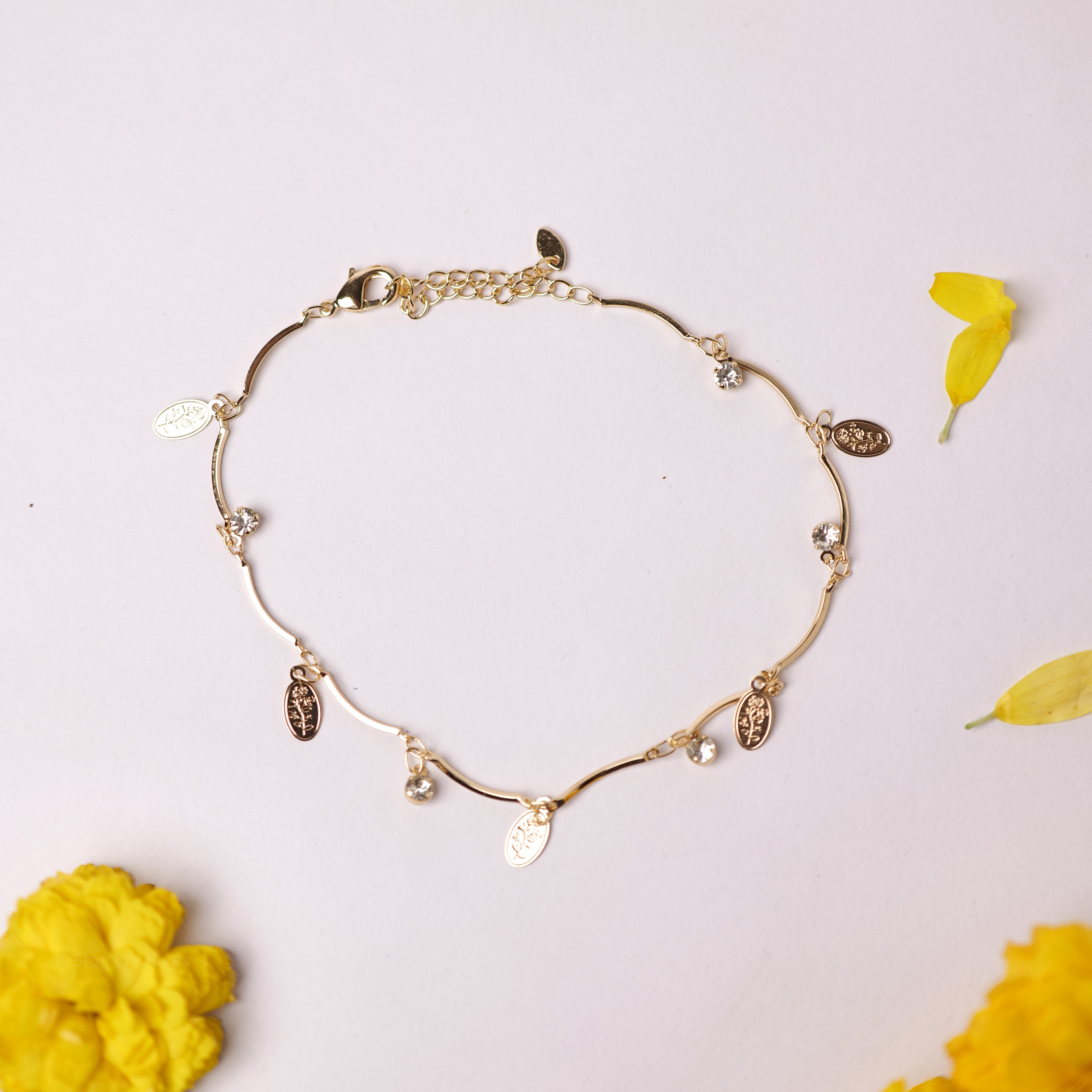 Gemma Stone and Charm Anklet