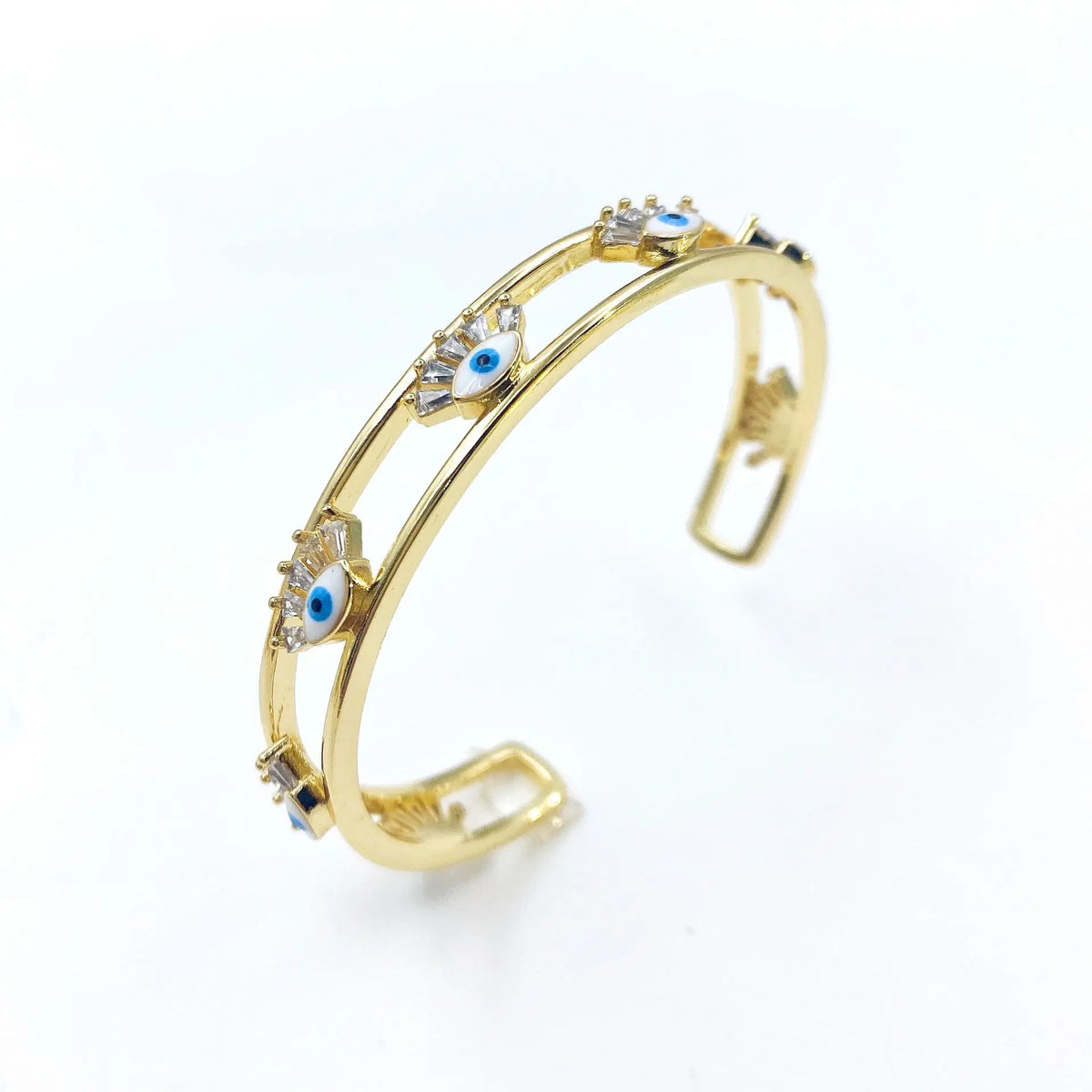 Zirconia Evil Eye Bracelet by Nashira, bracelet