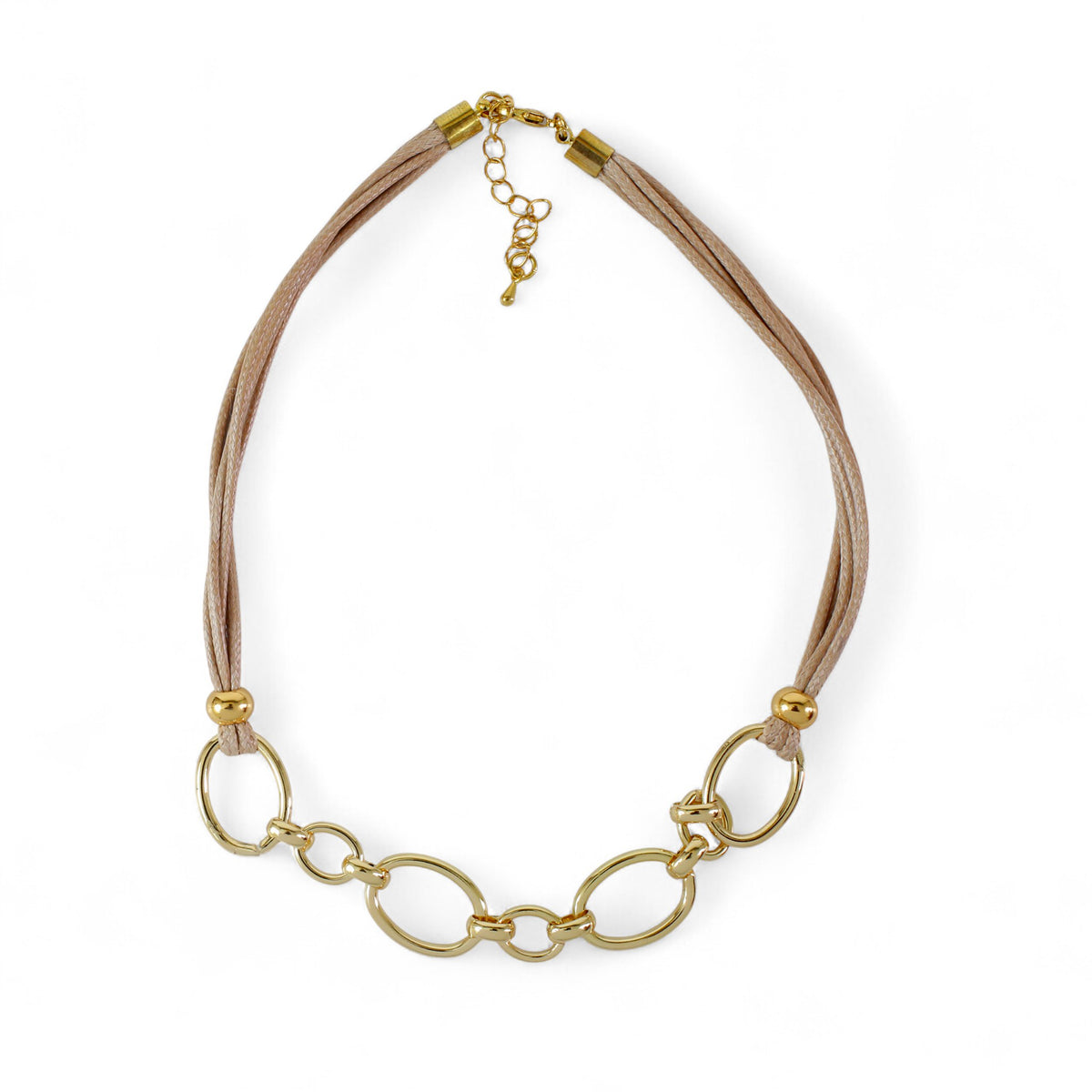Gold Link Chain Necklace necklace by Nashira, styled