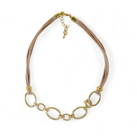 Gold Link Chain Necklace necklace by Nashira, styled
