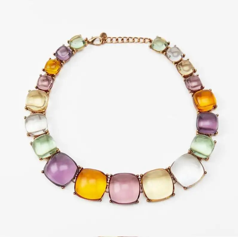 Sunset Resin Necklace by Nashira, alloy necklace