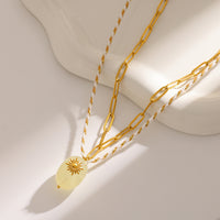 Sun Kissed Candy Necklace by Nashira, stainless steel necklace