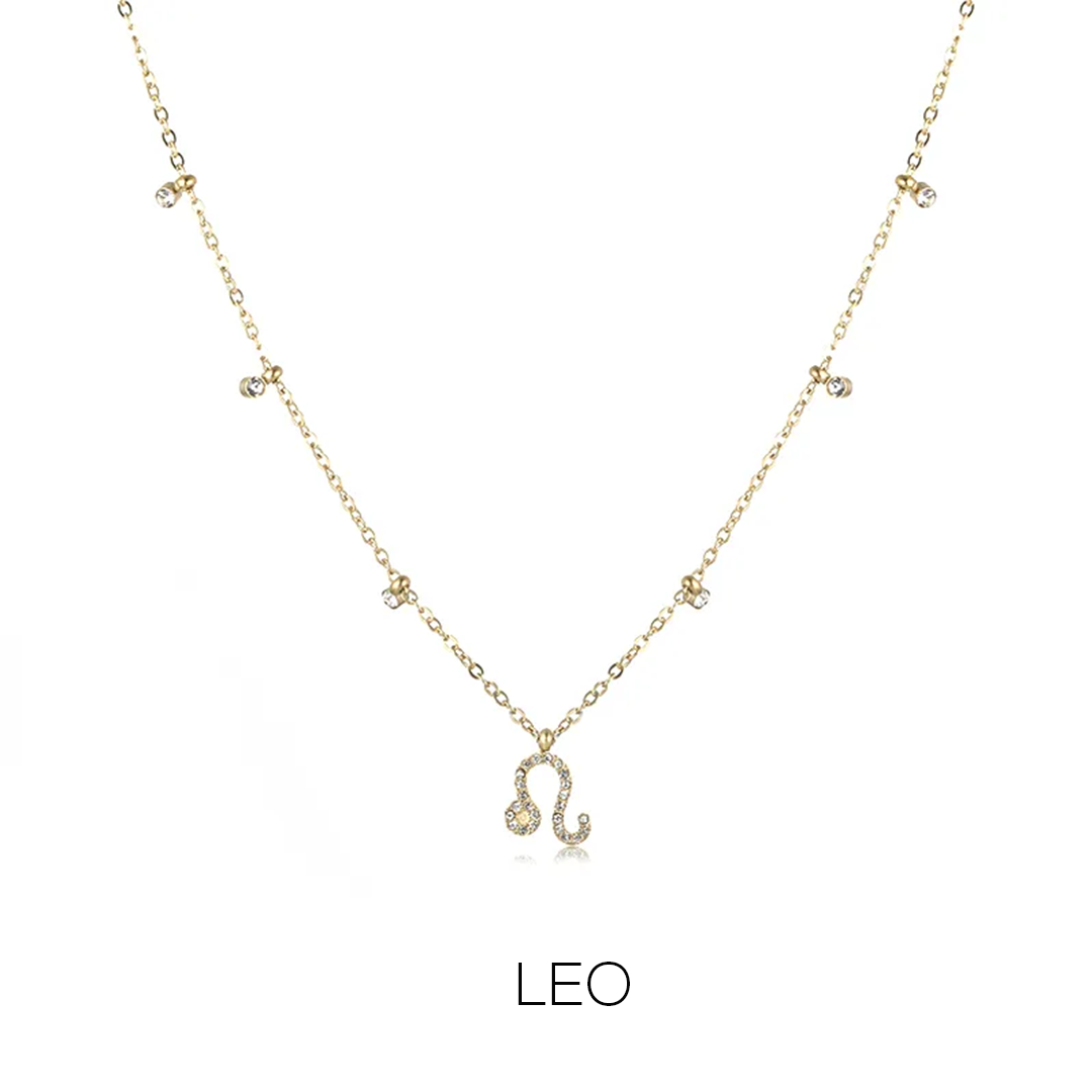 Zodiac Dainty Drop Necklace