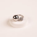 Disco Deewane Front Opened Ring Silver
