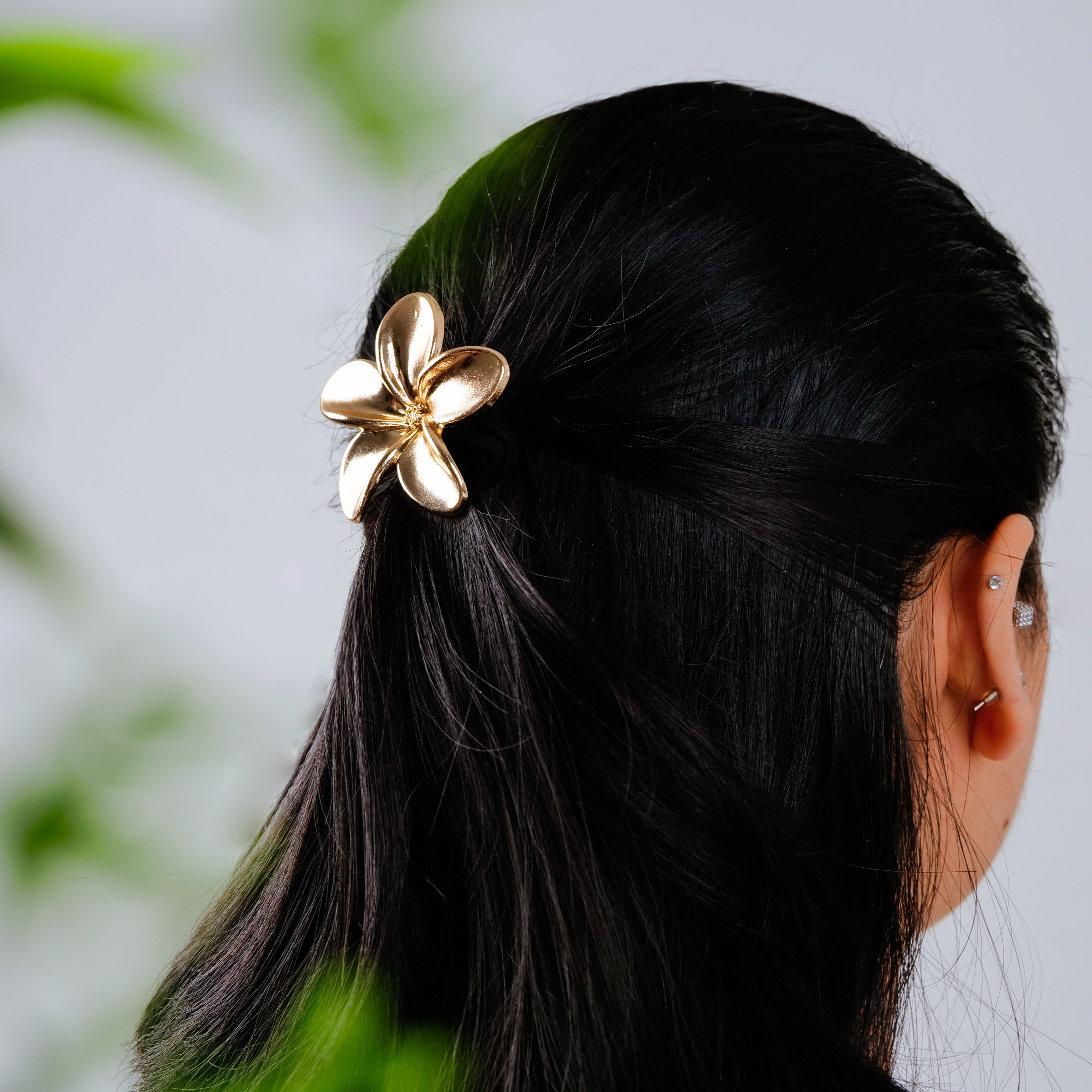 Metal Bloom Hair Tie