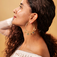 Celestial Hoops - Brass necklace by Nashira