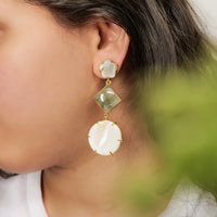 Coastal Danglers - Brass earrings by Nashira