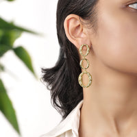 Triple Oh Danglers - earrings by Nashira