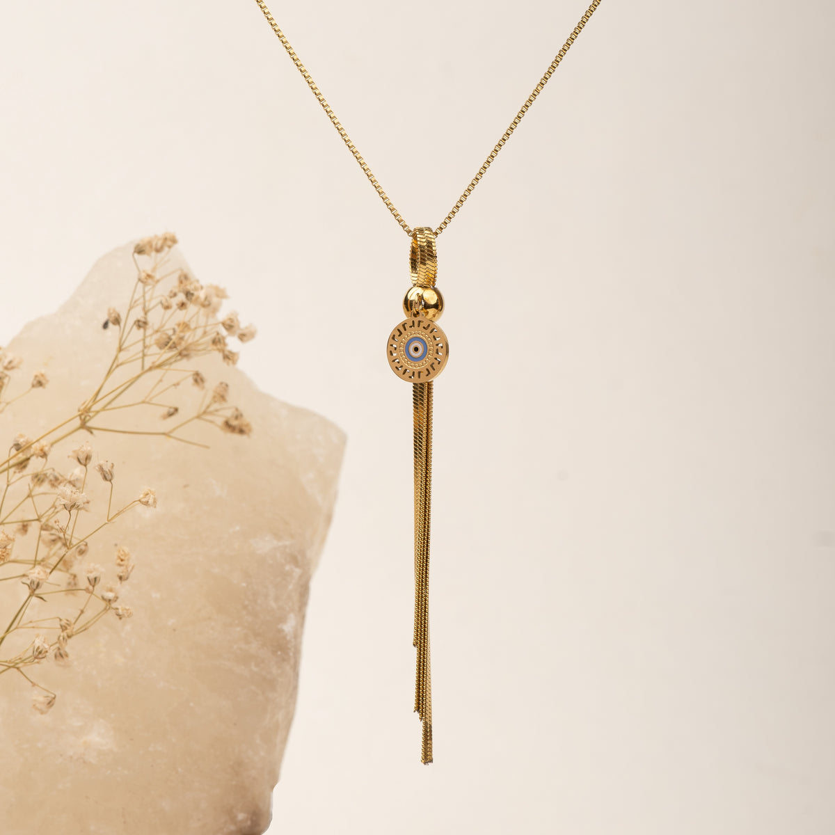 Tassel of Protection Necklace necklace by Nashira, shown close up