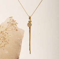 Tassel of Protection Necklace necklace by Nashira, shown close up