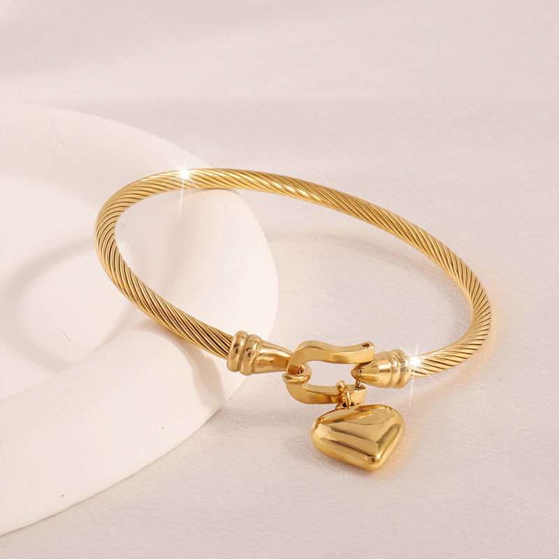 I Heart You Bracelet - Stainless Steel bracelet by Nashira