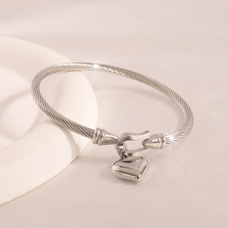 I Heart You Bracelet bracelet by Nashira, shown close up