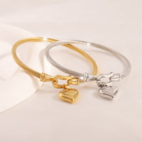 I Heart You Bracelet by Nashira, stainless steel bracelet
