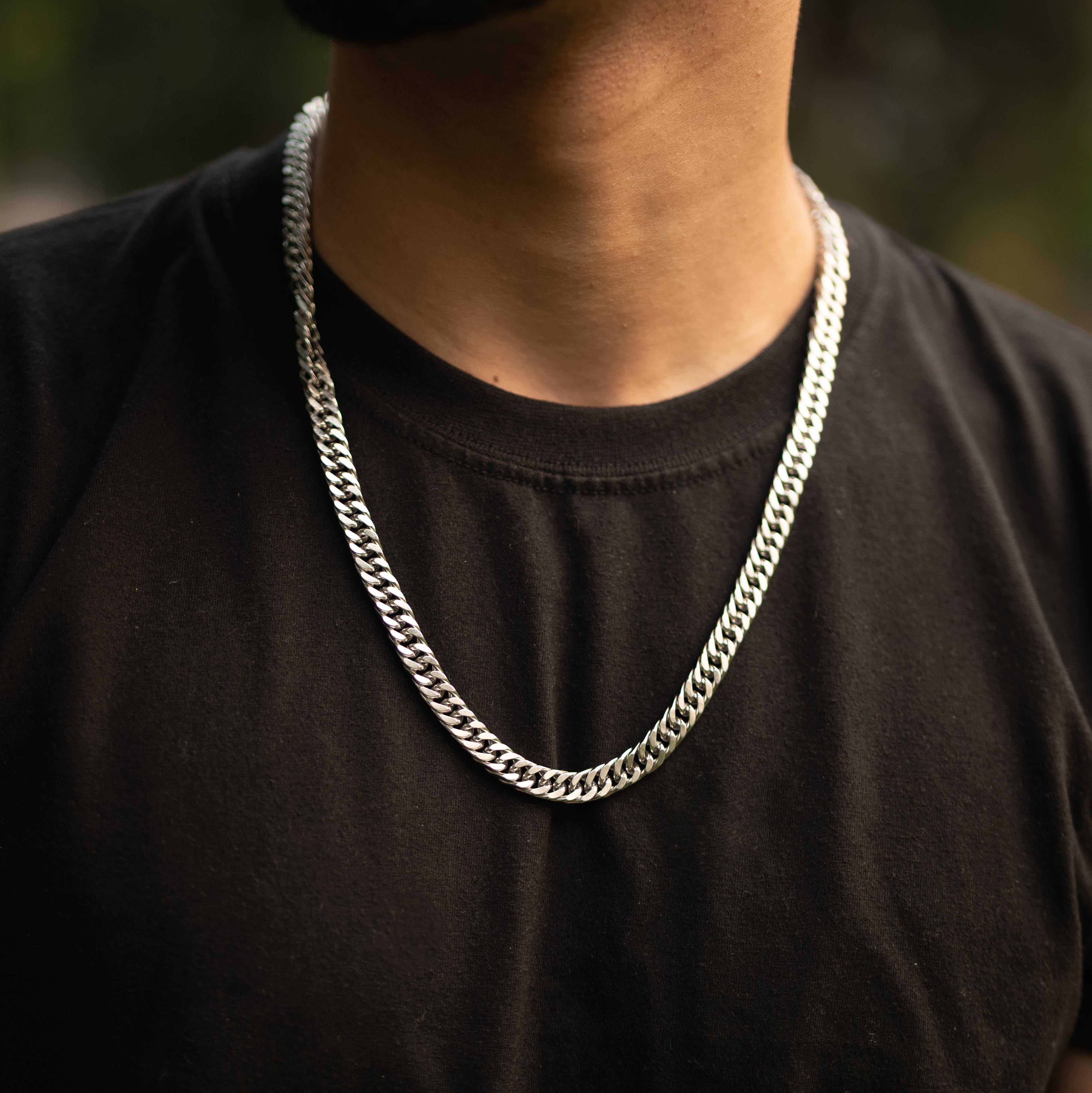 Silver Cuban Chain for Men