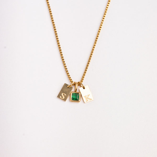 Dainty Alphabet String - Gold
