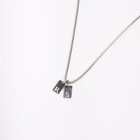 Dainty Alphabet String - Silver by Nashira, stainless steel necklace