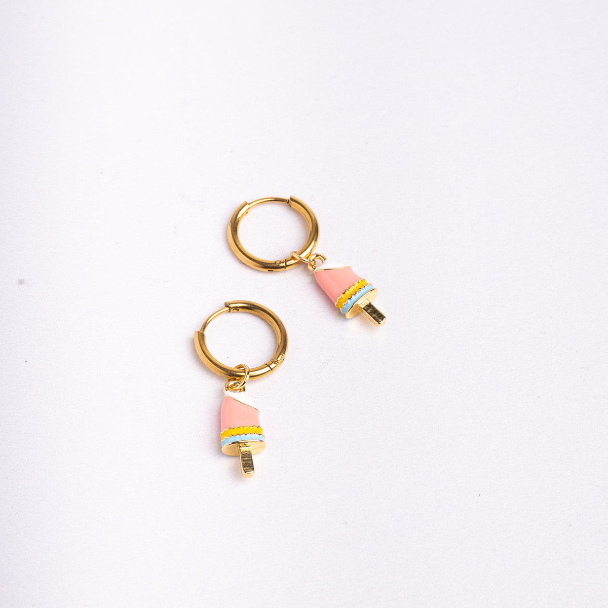 Classic DIY Hoops - Gold earrings by Nashira, shown close up