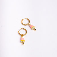 Classic DIY Hoops - Gold earrings by Nashira, shown close up