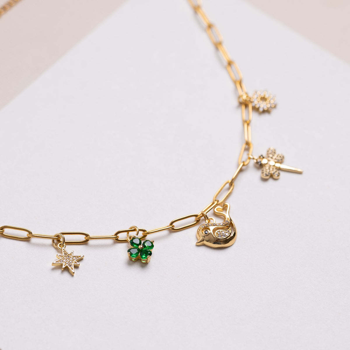 Personalized Charm Necklace by Nashira, necklace