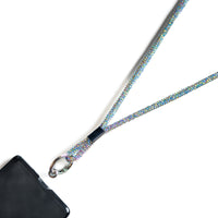 Glitter Lanyard - Holographic lanyard by Nashira, shown close up
