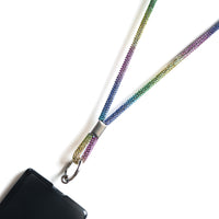 Glitter Lanyard - Multi Color lanyard by Nashira, shown close up