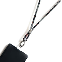 Glitter Lanyard - Animal Print lanyard by Nashira, shown close up