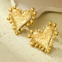 Love Bomb Studs by Nashira, stainless steel earrings