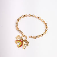 Personalized Cluster Bracelet by Nashira, stainless steel bracelet (image 7 of 7)
