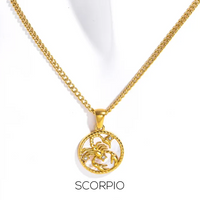 Zodiac Celestial Symbol Pendant with Chain by Nashira, stainless steel necklace (image 11 of 16)