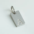 Dainty Alphabet Charm Silver  - A
