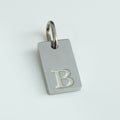 Dainty Alphabet Charm Silver  - B