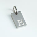 Dainty Alphabet Charm Silver  - E