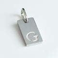 Dainty Alphabet Charm Silver  - G