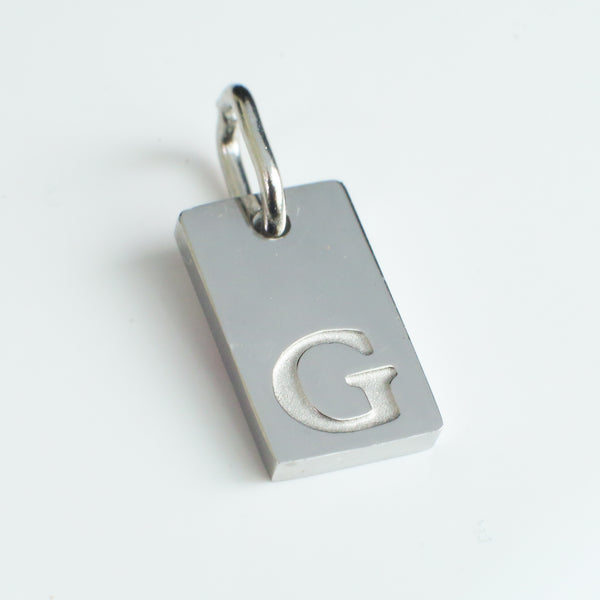 Dainty Alphabet Charm Silver  - G