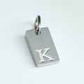 Dainty Alphabet Charm Silver  - K