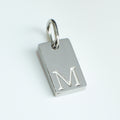 Dainty Alphabet Charm Silver  - M