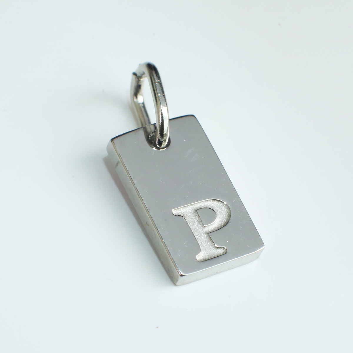 Dainty Alphabet Charm Silver  - P