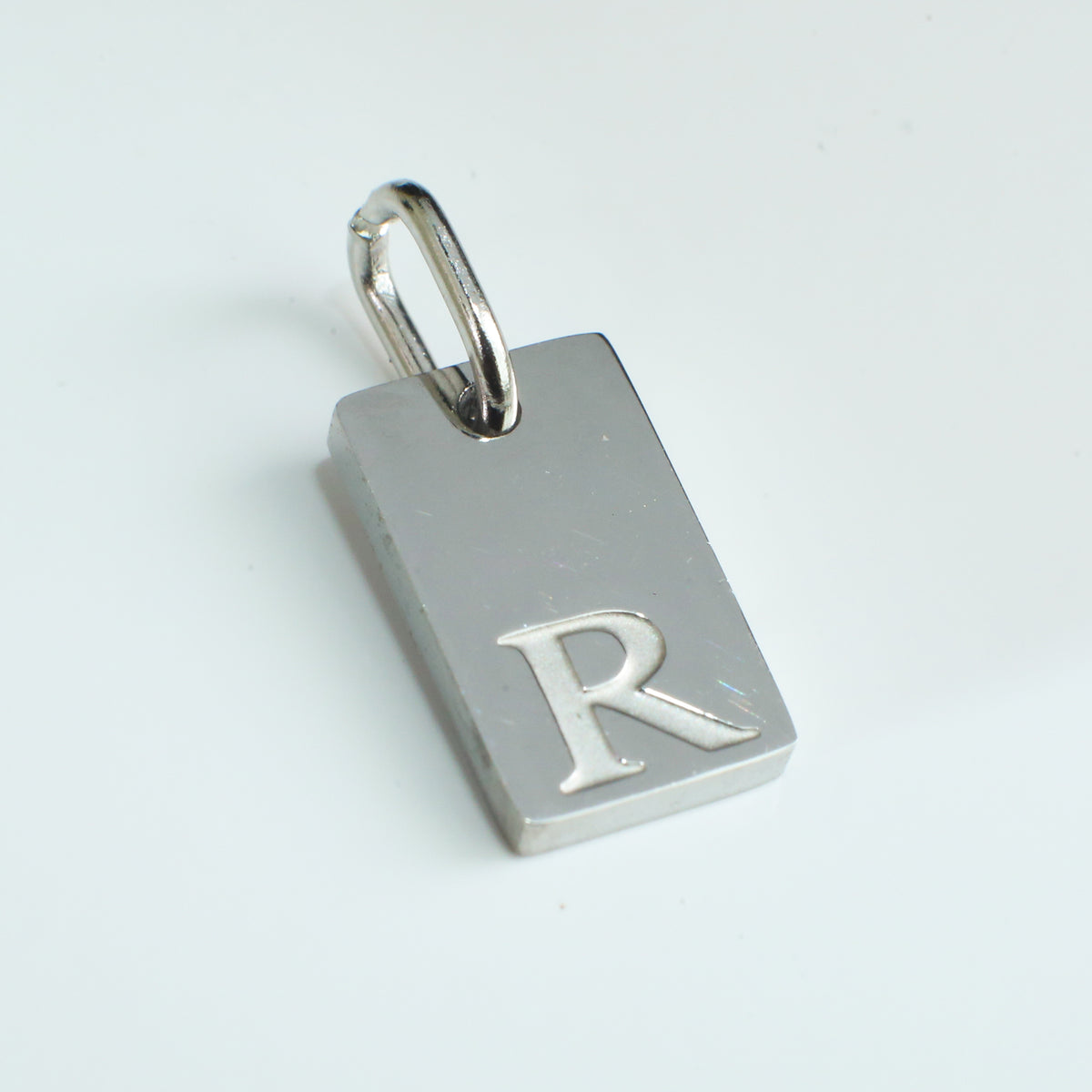 Dainty Alphabet Charm Silver  - R
