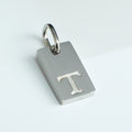 Dainty Alphabet Charm Silver  - T