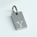 Dainty Alphabet Charm Silver  - Y