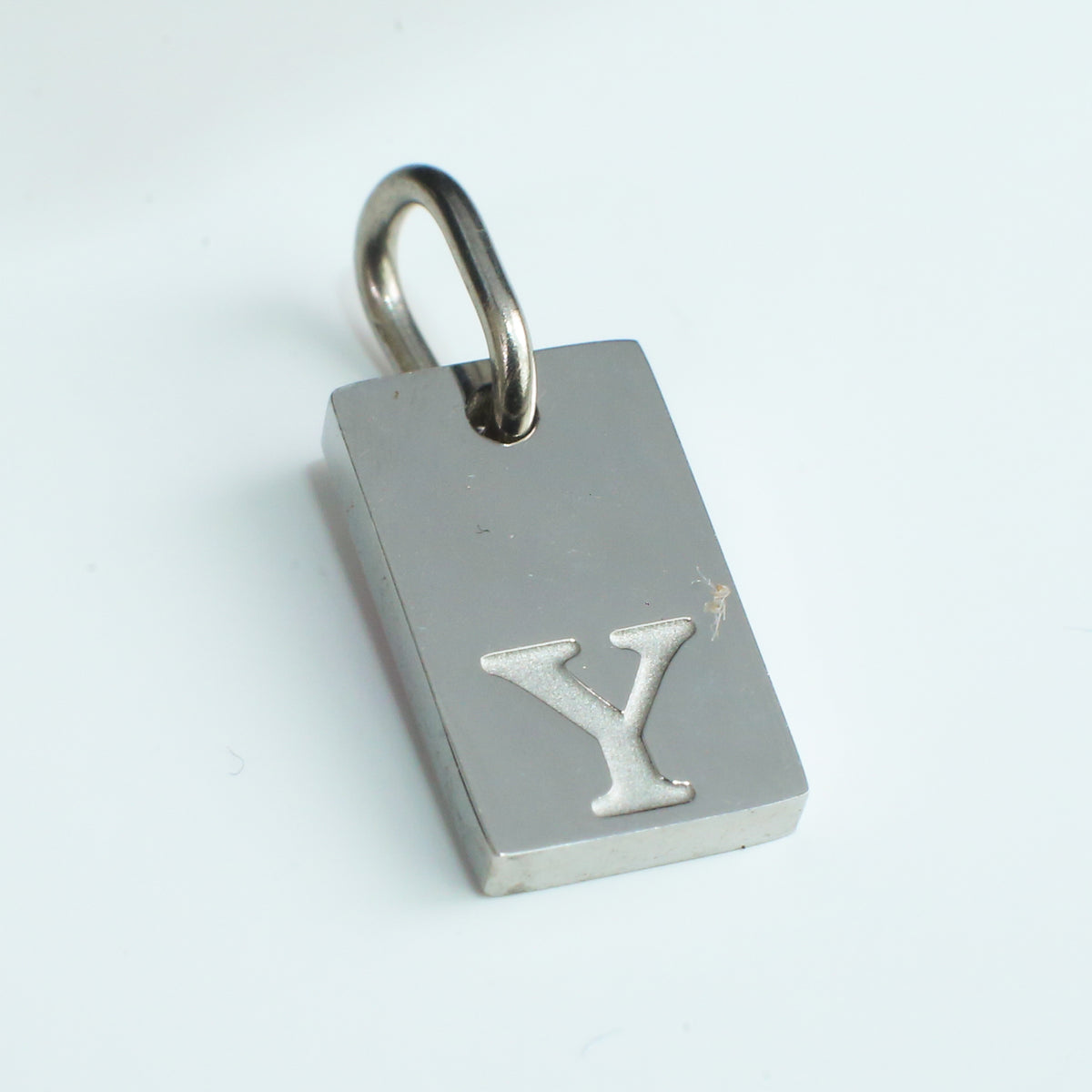 Dainty Alphabet Charm Silver  - Y