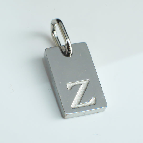 Dainty Alphabet Charm Silver  - Z