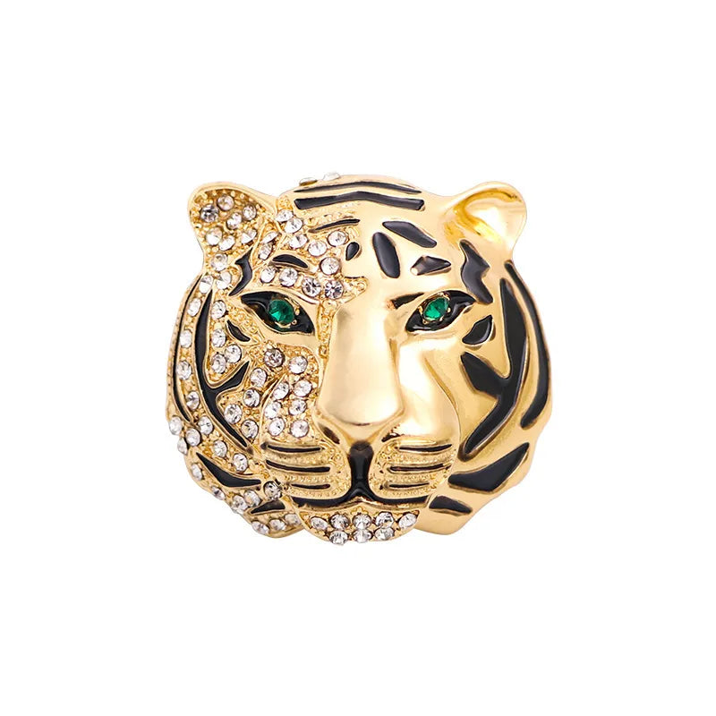Tiger Brooch - Gold
