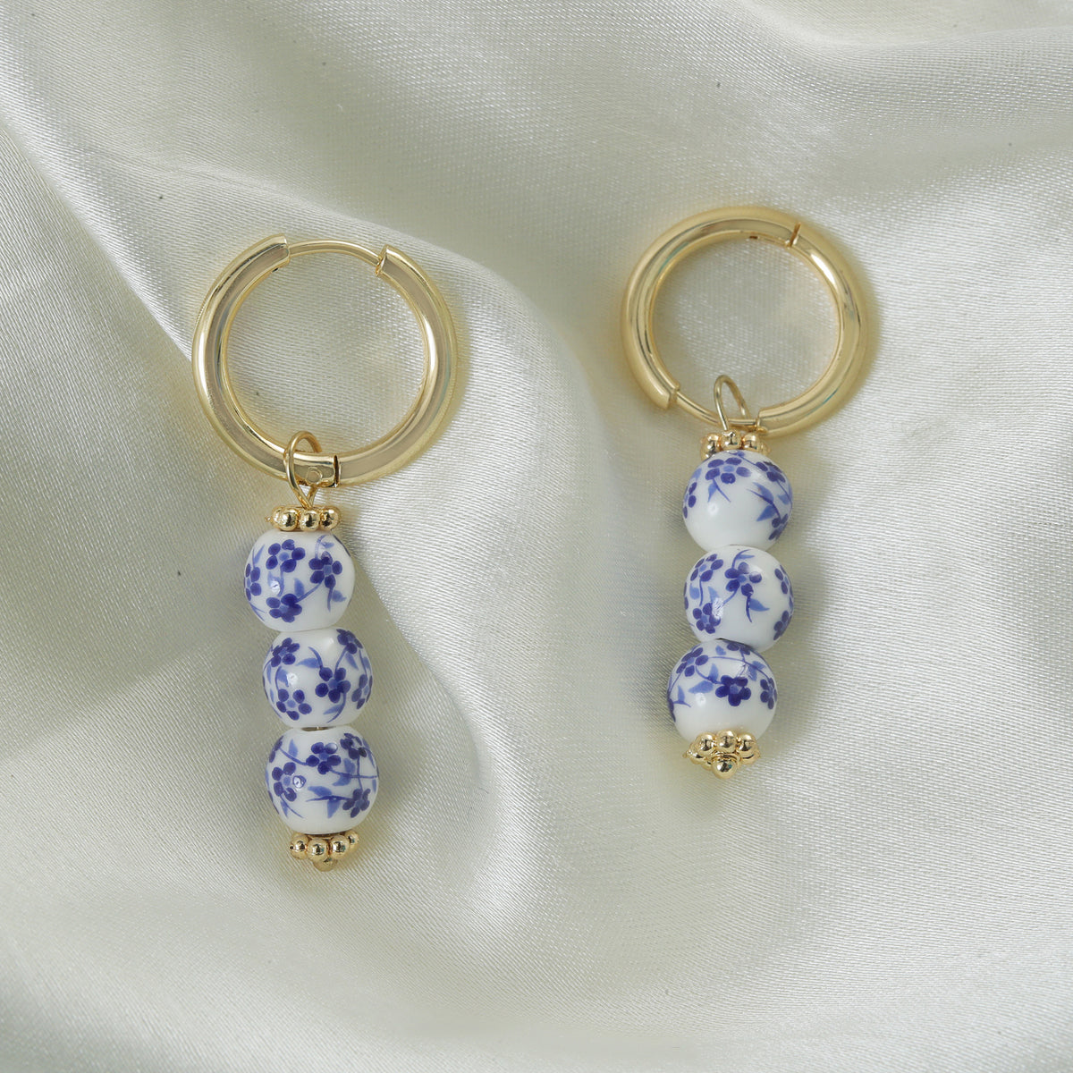 Trio Porcelain Hoops