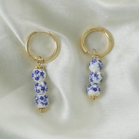 Trio Porcelain Hoops