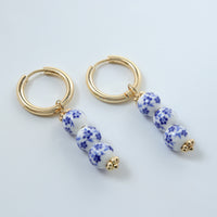 Trio Porcelain Hoops
