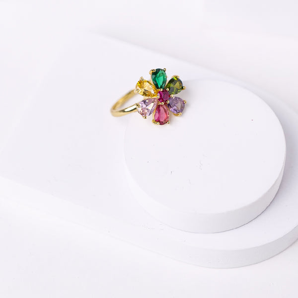 Rainbow Fidget Spinner Adjustable Ring