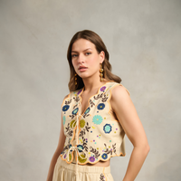 Showstopper Danglers earrings by Nashira, styled