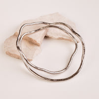 Bendable Snake Necklace - Silver by Nashira, stainless steel necklace